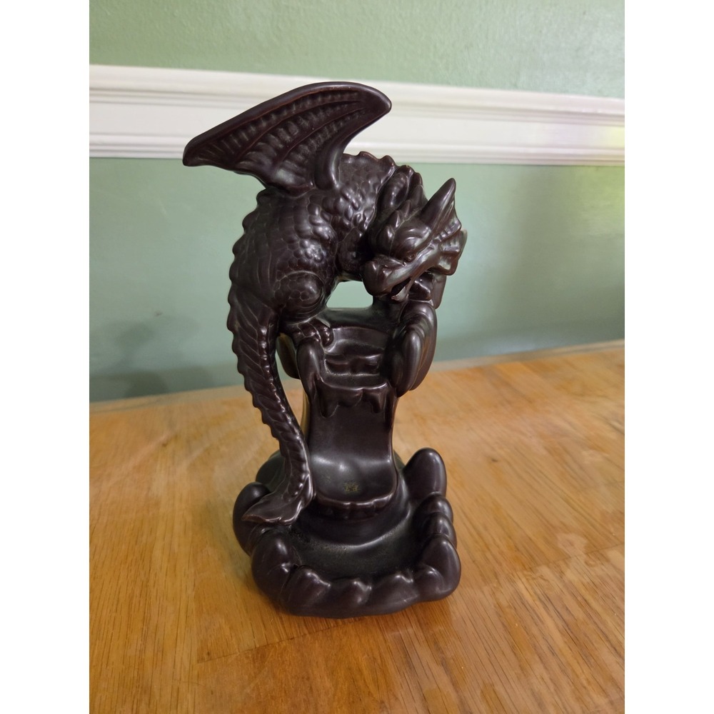 Ceramic Backflow Incense Burner Holder Dragon Waterfall Gift